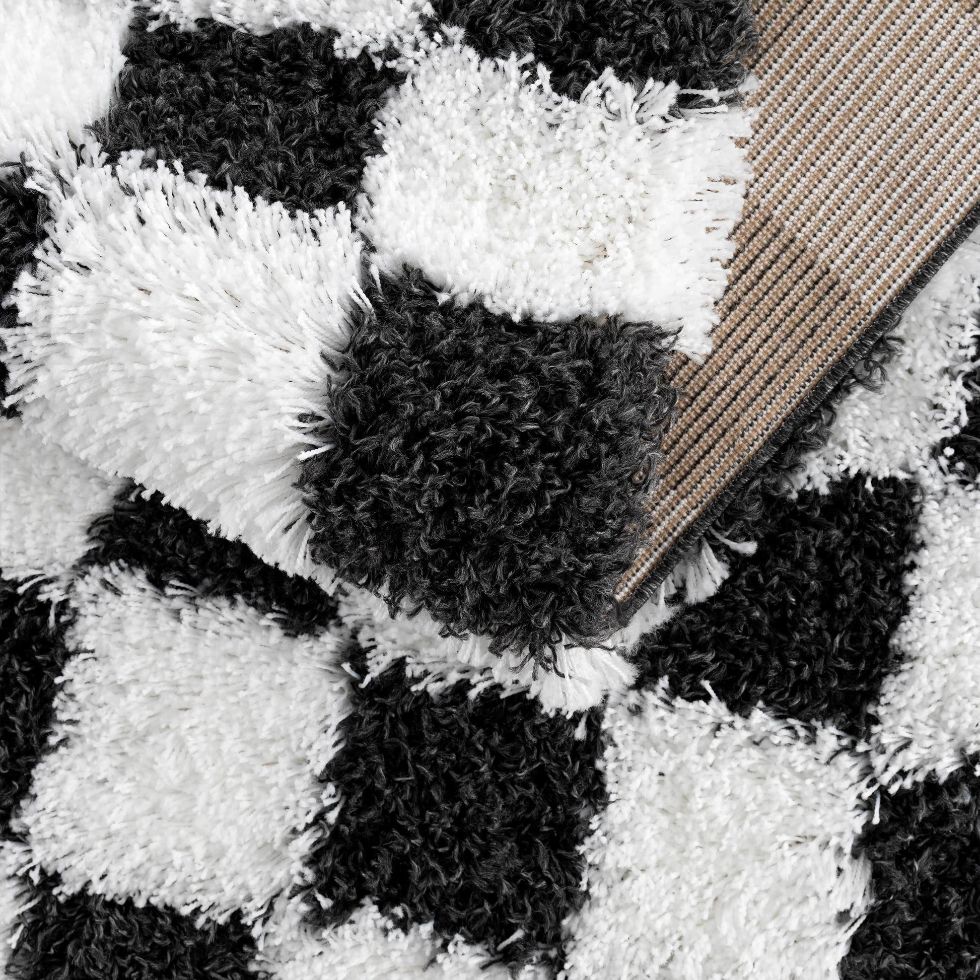Boutique Rugs Rugs Atira Black & White Checkered Area Rug