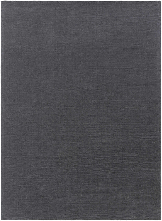 Boutique Rugs Rugs 8' x 11' Rectangle Brockton Solid Wool Charcoal Area Rug