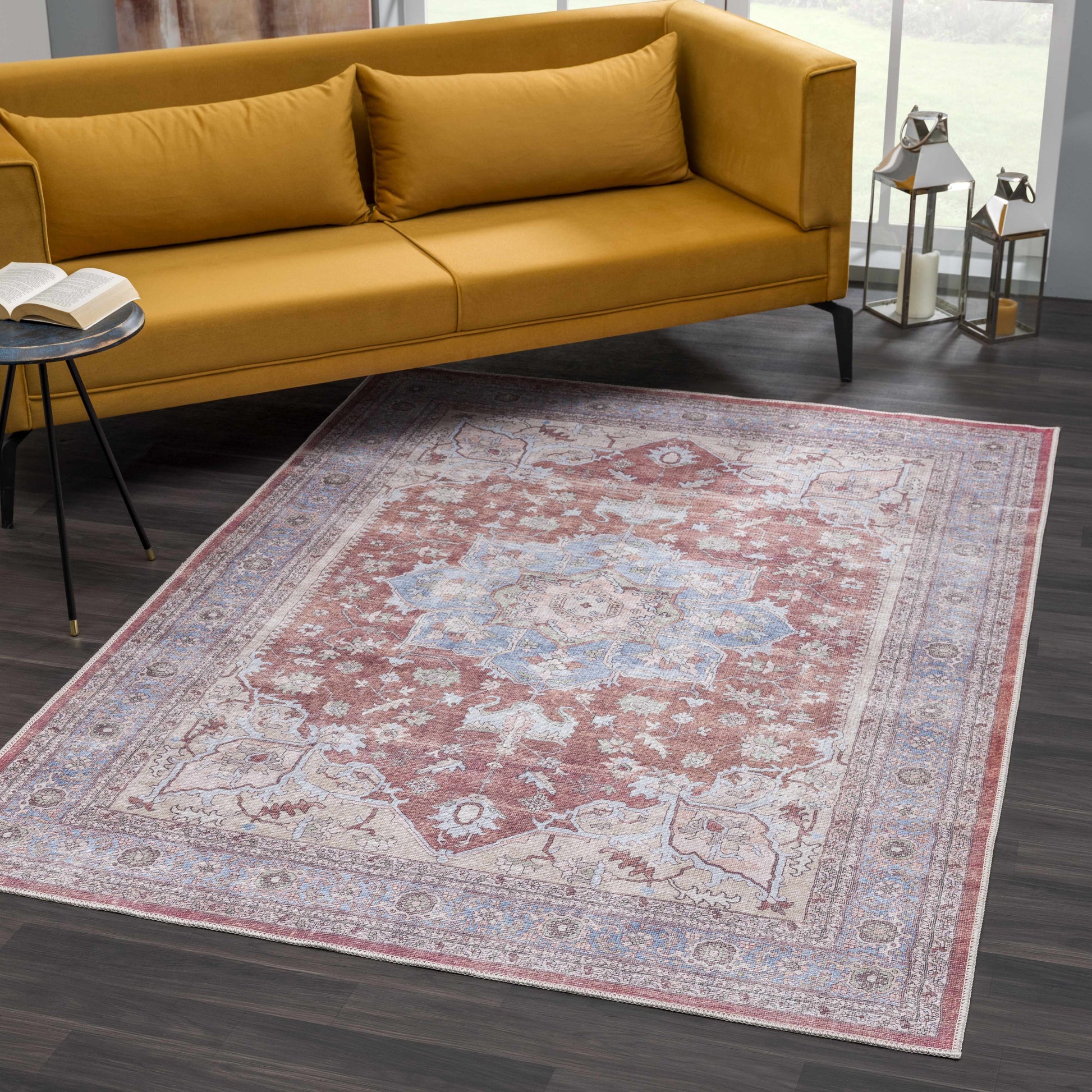 Boutique Rugs Rugs Brown Bagamanoc Medallion Washable Area Rug