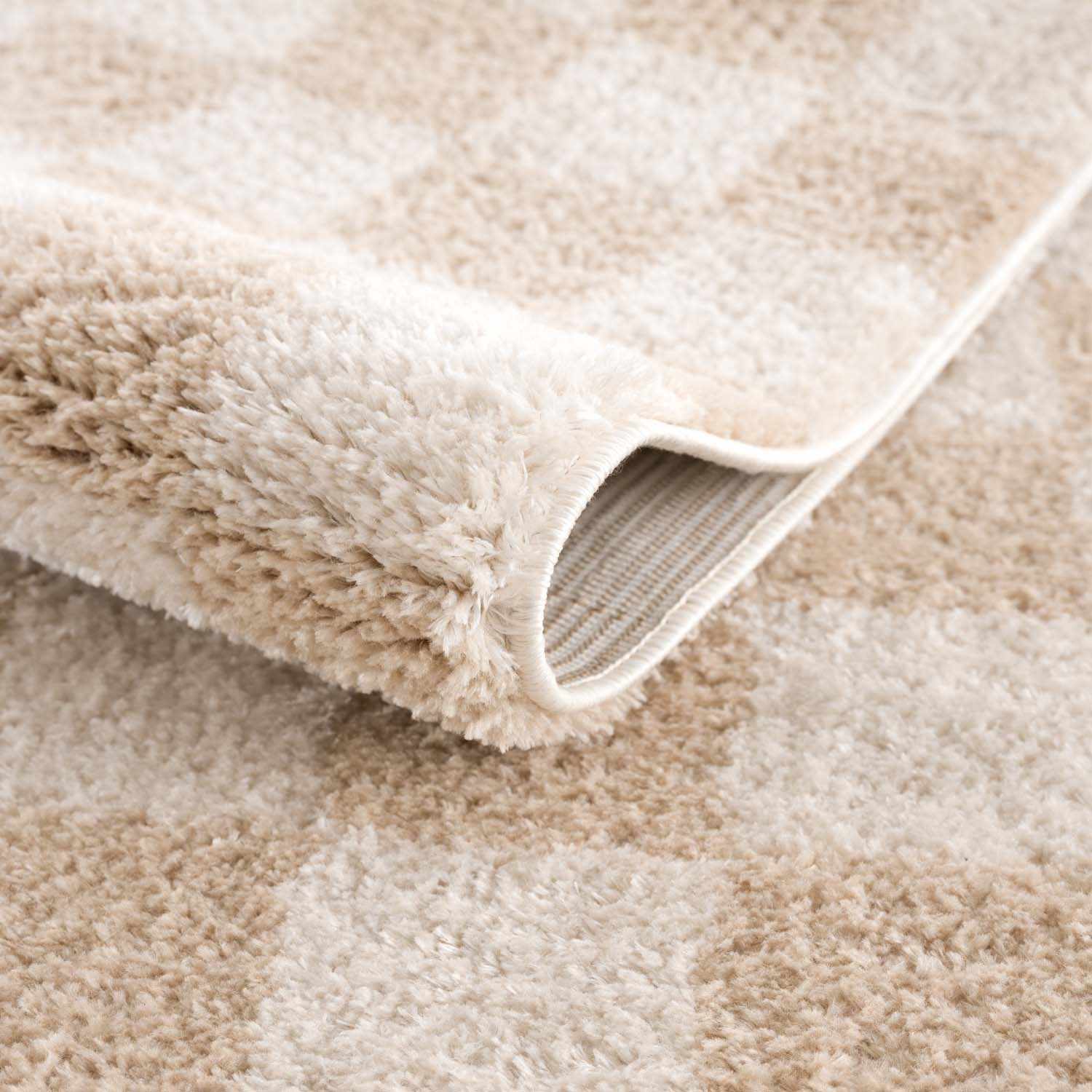 Boutique Rugs Rugs Canika Beige Washable Checkered Area Rug Canika Beige Washable Checkered Area Rug