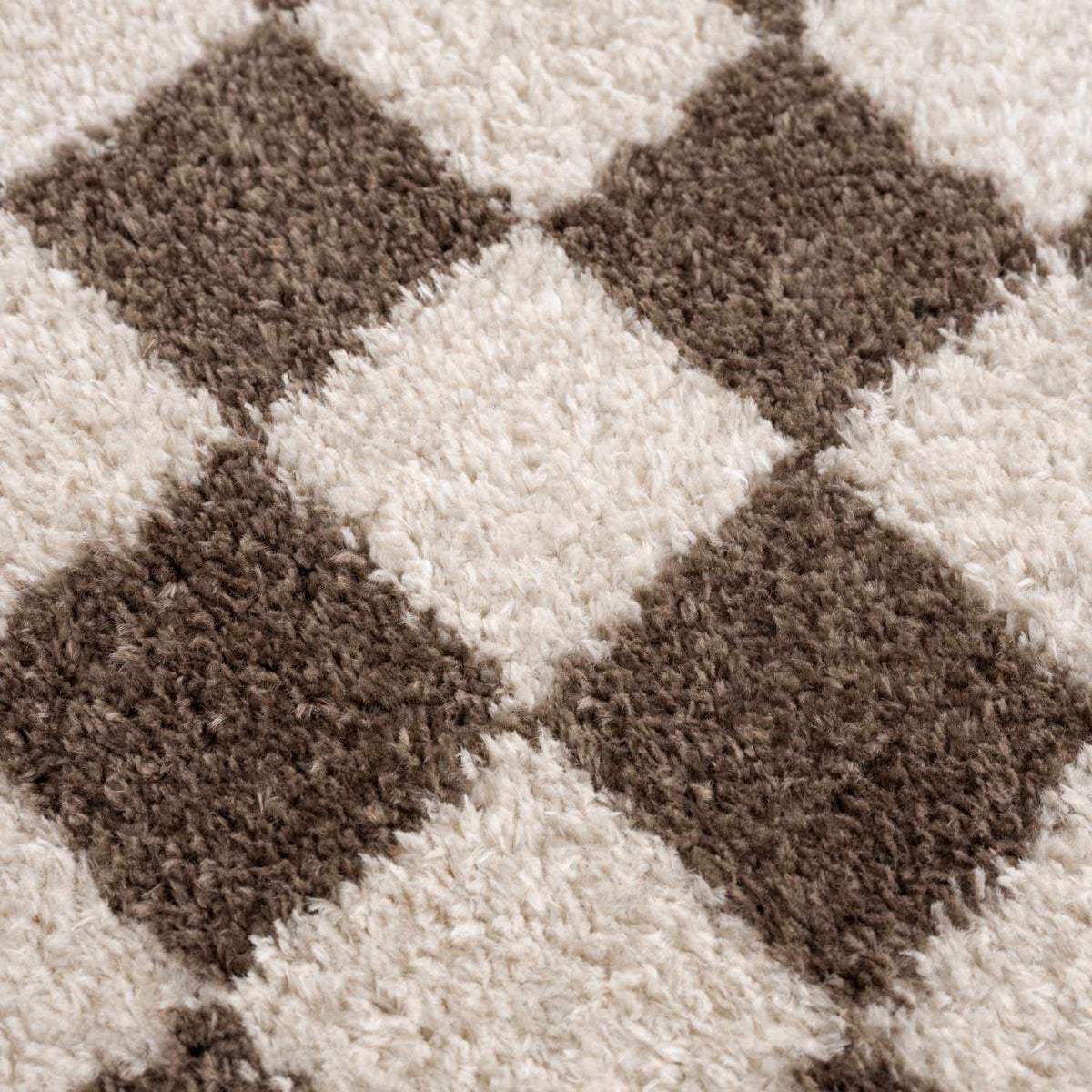 Boutique Rugs Rugs Canika Brown Washable Checkered Area Rug Canika Brown Washable Checkered Area Rug
