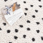 Boutique Rugs Rugs Chaia Dotted Black & White Plush Rug