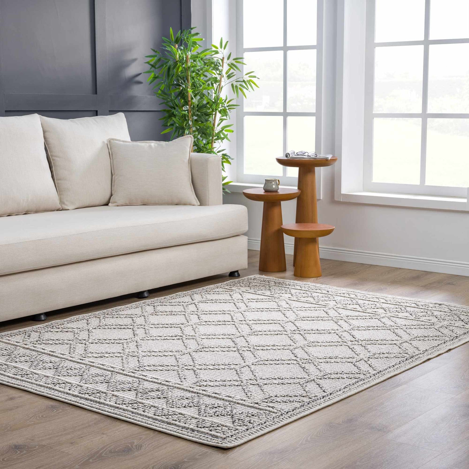 Boutique Rugs Rugs 5' x 7' Rectangle Diah Bone Area Rug