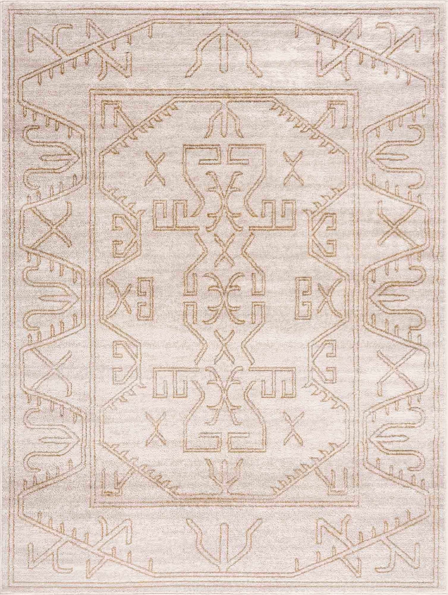Boutique Rugs Rugs Divya Cream & Gold Area Rug - Limited Edition Divya Cream & Gold Area Rug - Limited Edition