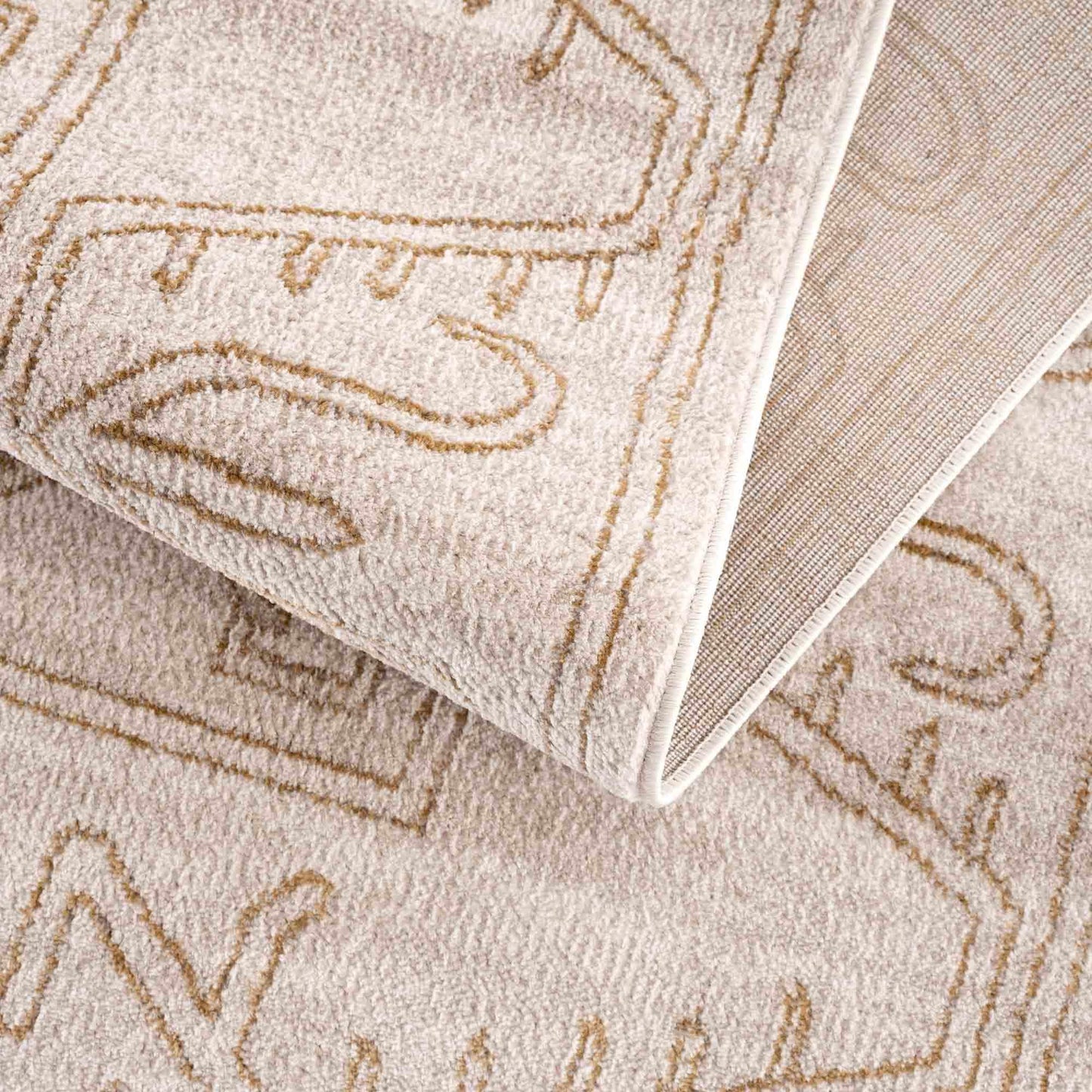 Boutique Rugs Rugs Divya Cream & Gold Area Rug - Limited Edition Divya Cream & Gold Area Rug - Limited Edition