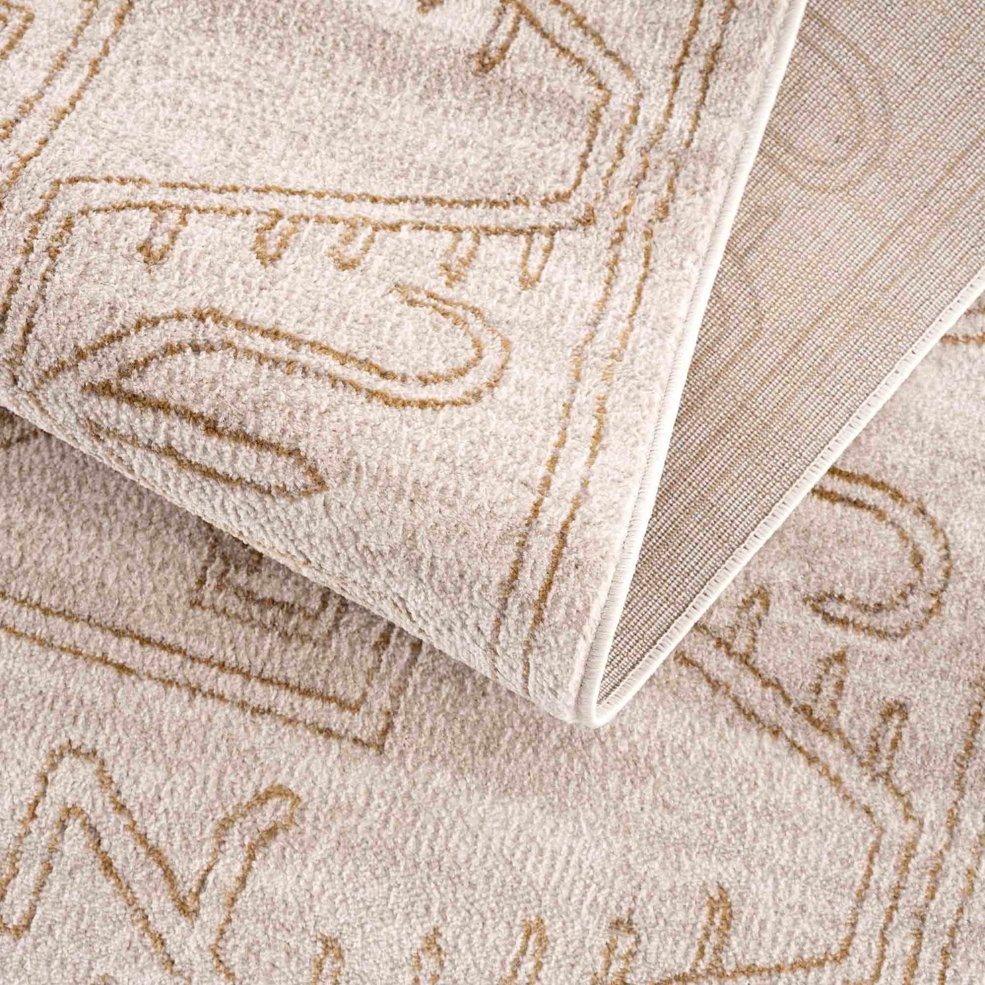 Boutique Rugs Rugs Divya Cream & Gold Area Rug - Limited Edition Divya Cream & Gold Area Rug - Limited Edition