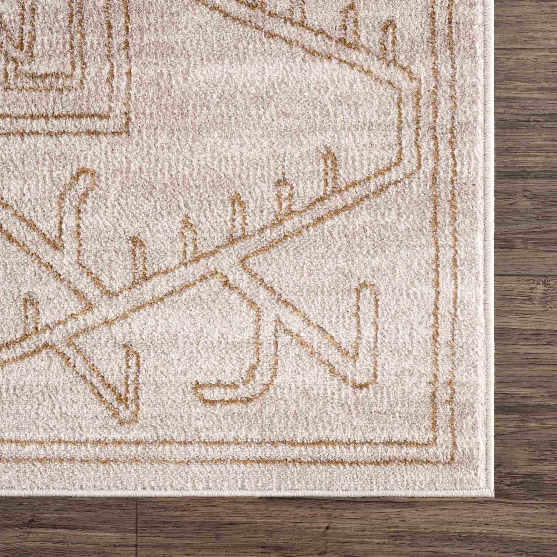Boutique Rugs Rugs Divya Cream & Gold Area Rug - Limited Edition Divya Cream & Gold Area Rug - Limited Edition
