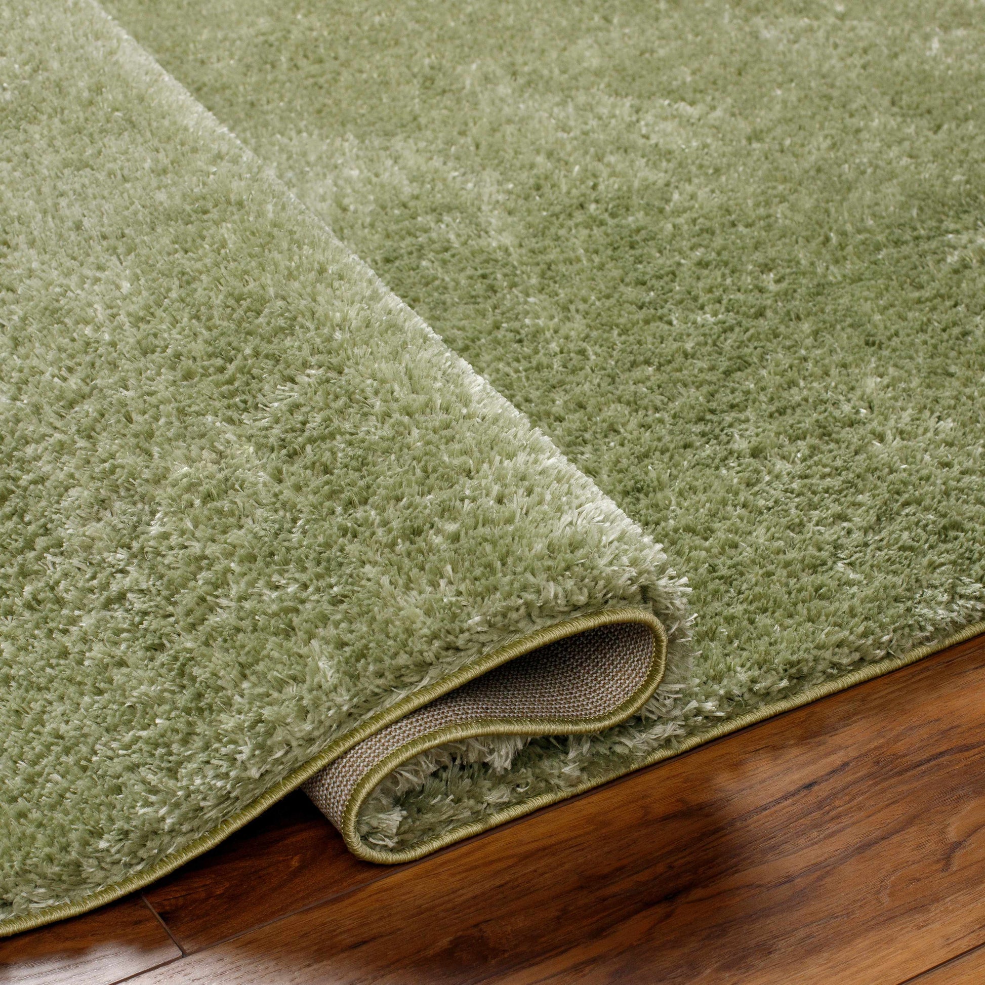Boutique Rugs Rugs Heavenly Solid Green Plush Rug