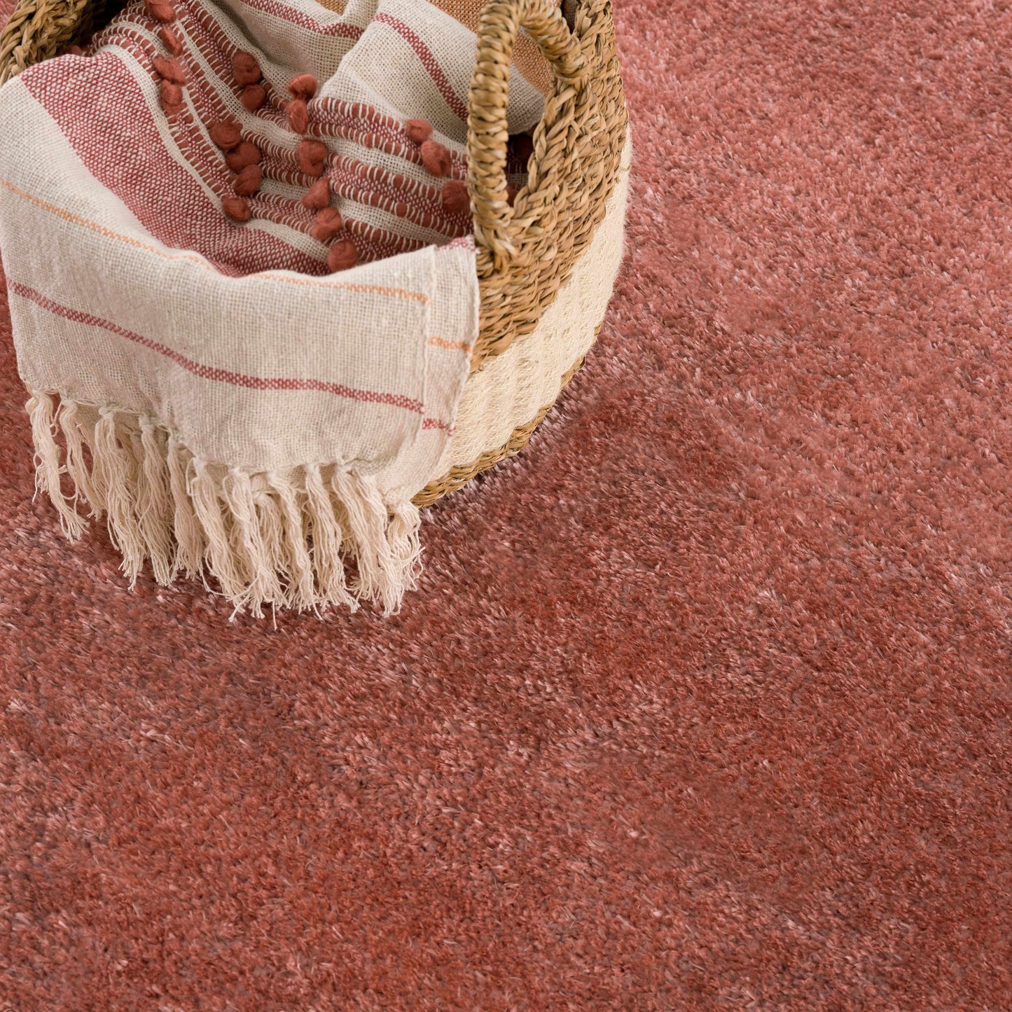 Boutique Rugs Rugs Heavenly Solid Pink Plush Rug