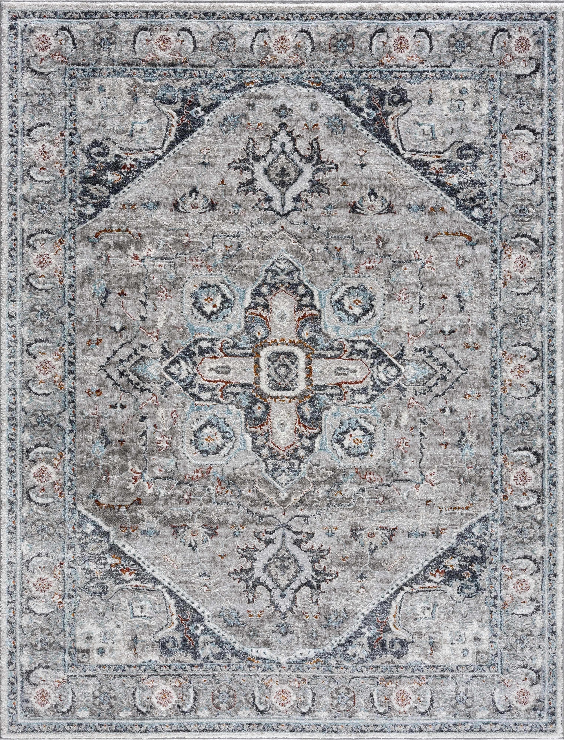 Boutique Rugs Rugs Liverpool Gray & Blue Area Rug