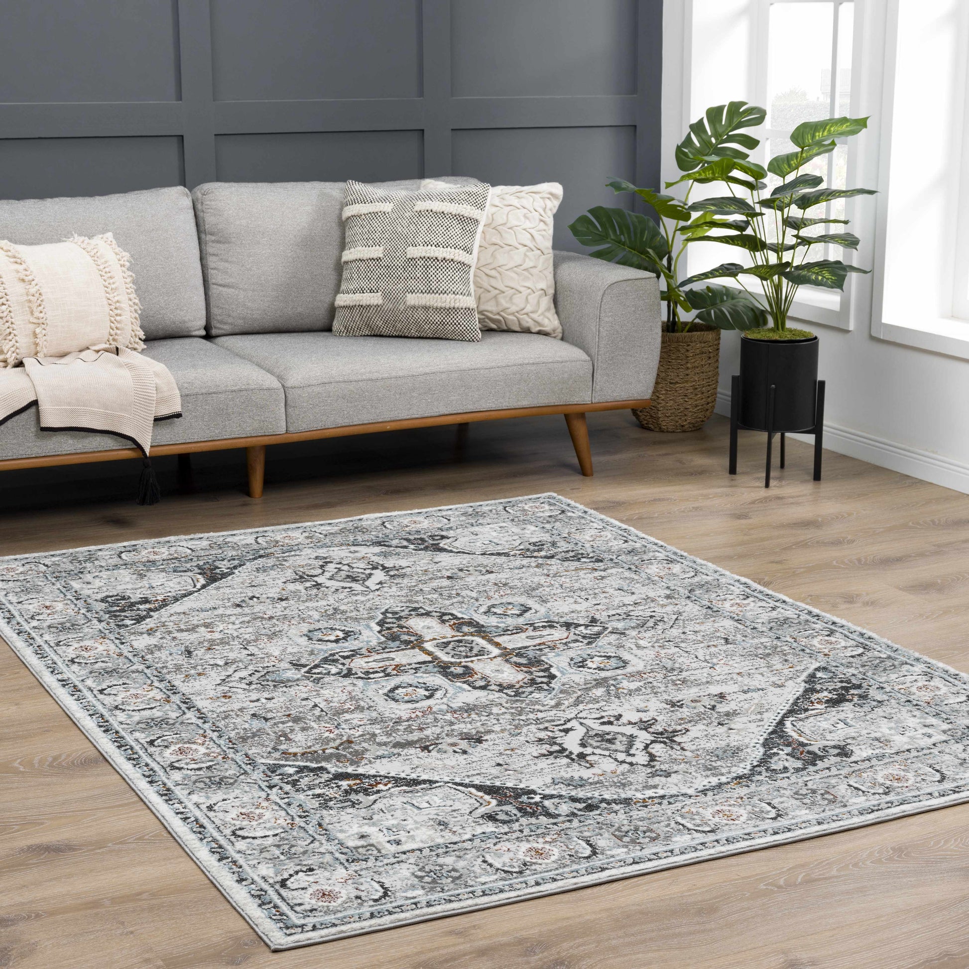 Boutique Rugs Rugs Liverpool Gray & Blue Area Rug