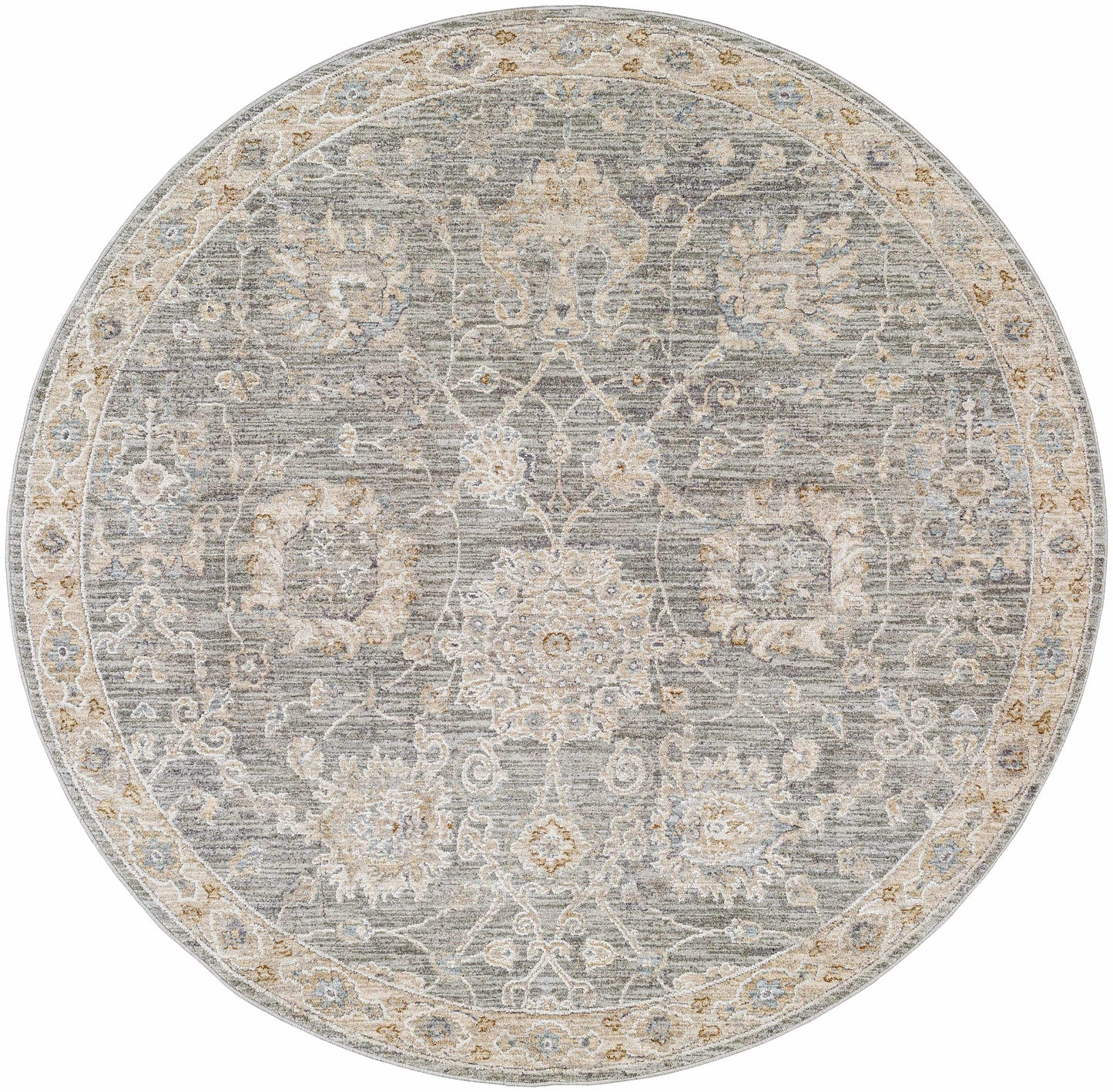 Boutique Rugs Rugs 5'3" Round Monterey Gray Persian Rug