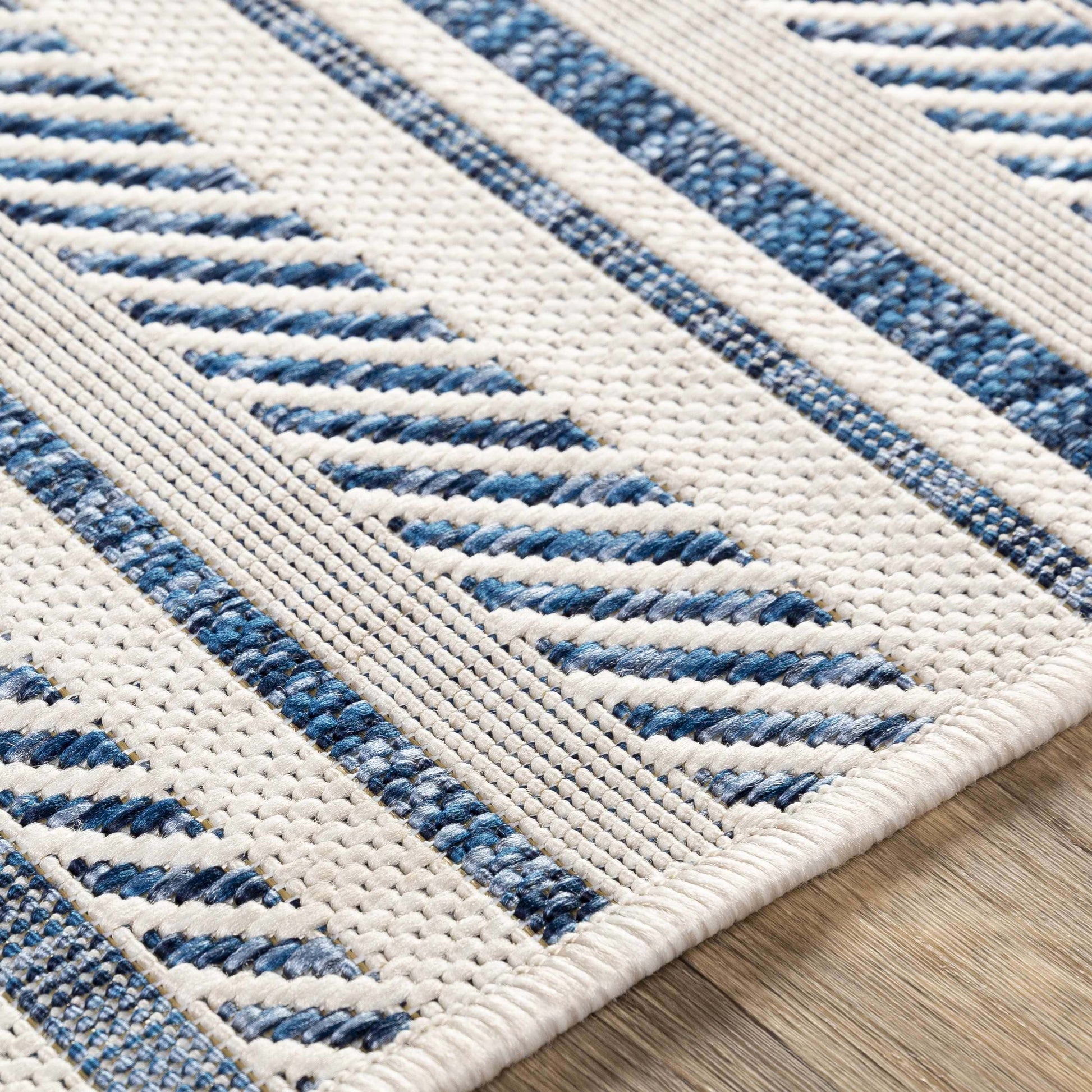 Boutique Rugs Rugs Olin White&Blue Performance Rug