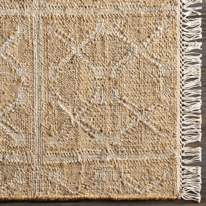 Boutique Rugs Rugs Rice Handcrafted Fringed Jute Carpet Rice Handcrafted Fringed Jute Carpet