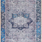 Boutique Rugs Rugs 2'7" x 7'10" Runner Rosman Blue&Beige Washable Area Rug