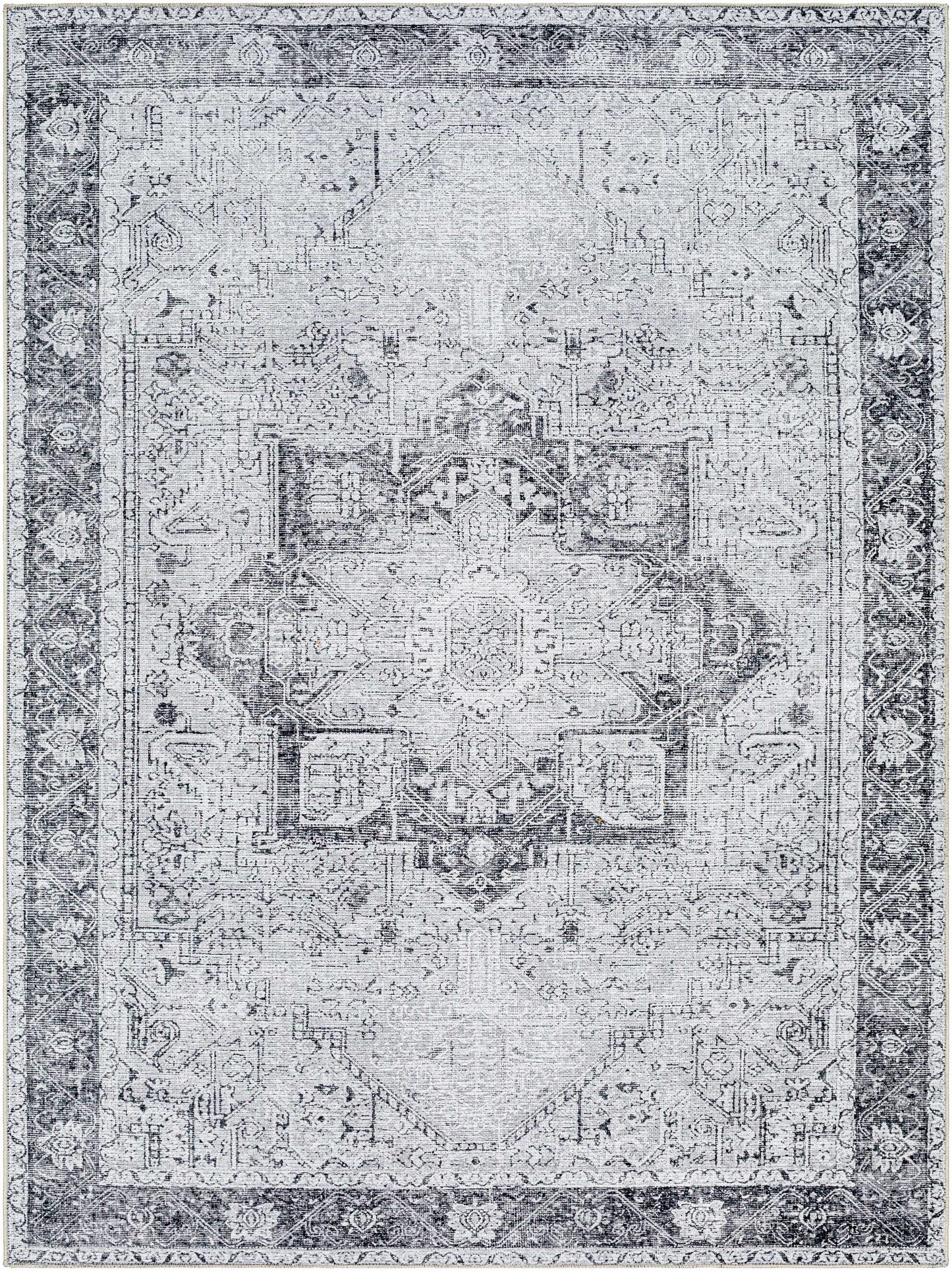 Boutique Rugs Rugs Rosman Gray Washable Area Rug