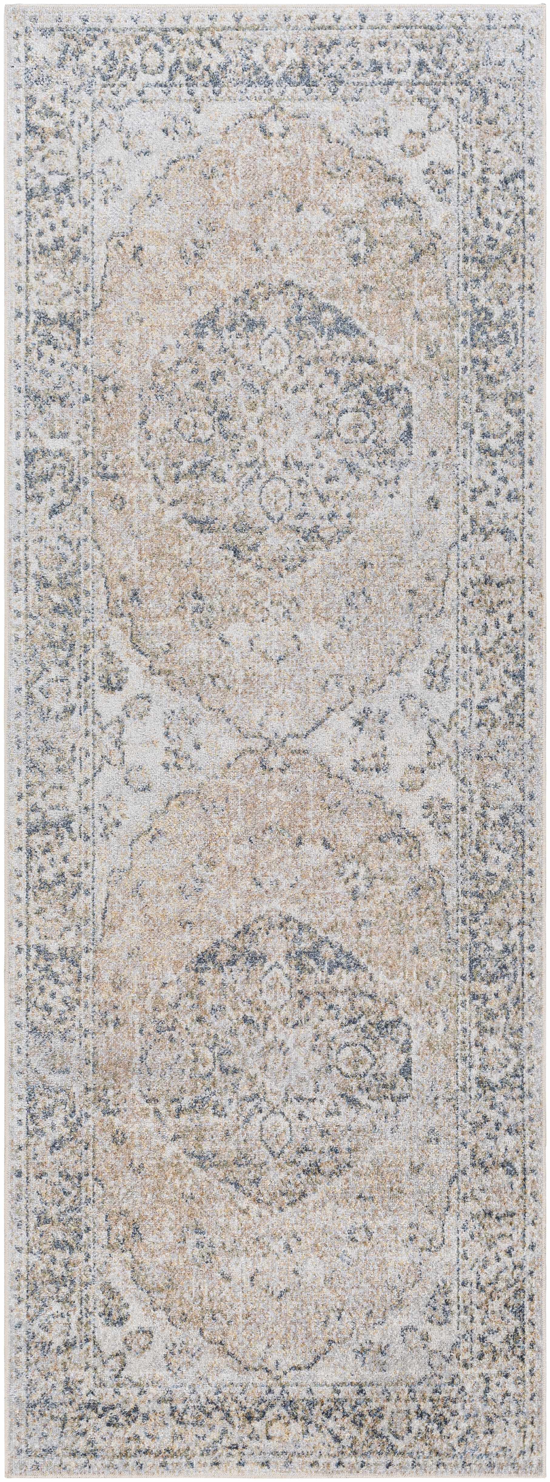 Boutique Rugs Rugs 2'7" x 7'3" Runner Rudo Beige Washable Area Rug