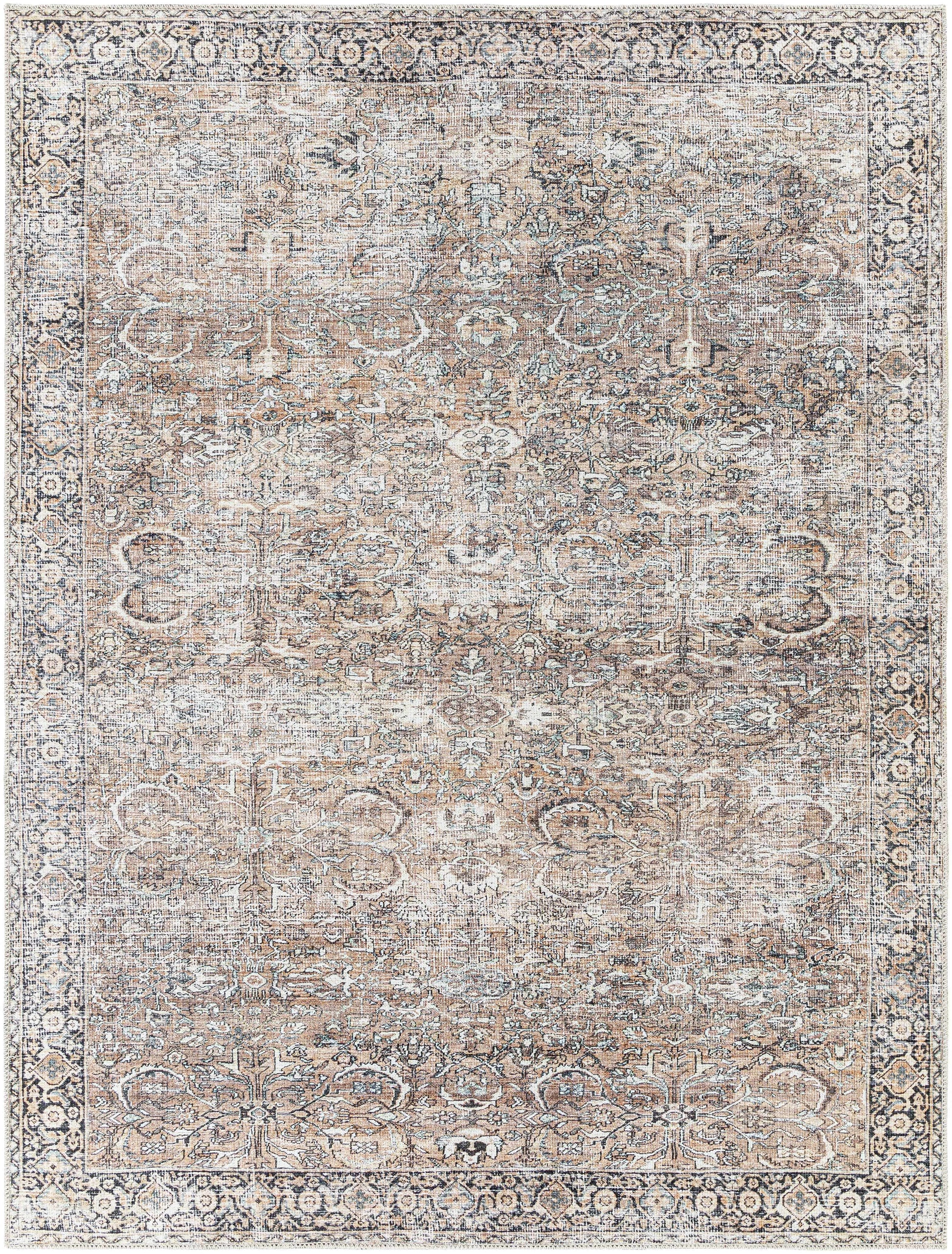 Boutique Rugs Rugs Tan Jill Vintage Washable Area Rug
