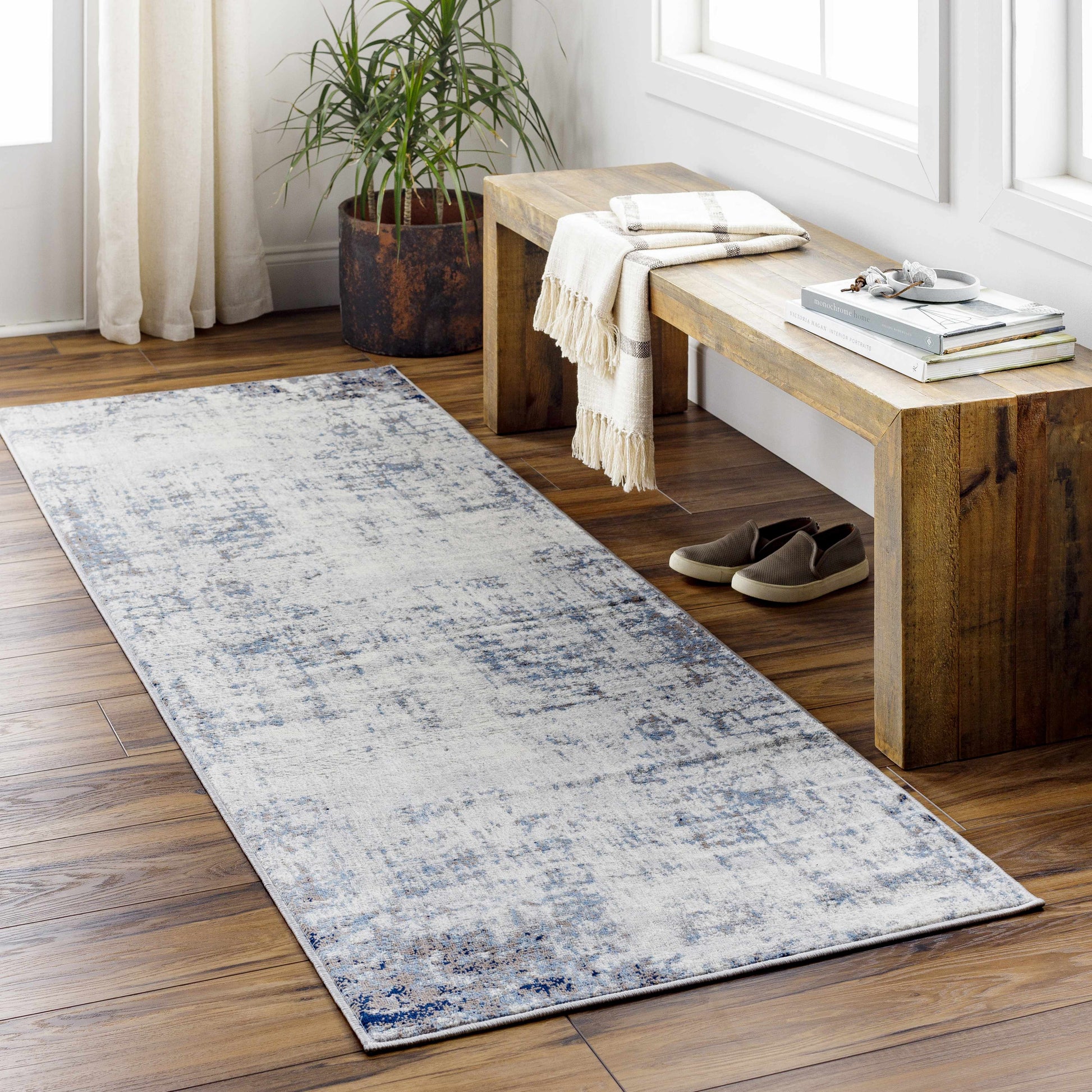 Boutique Rugs Rugs Texanna Abstract Blue/Gray Area Rug