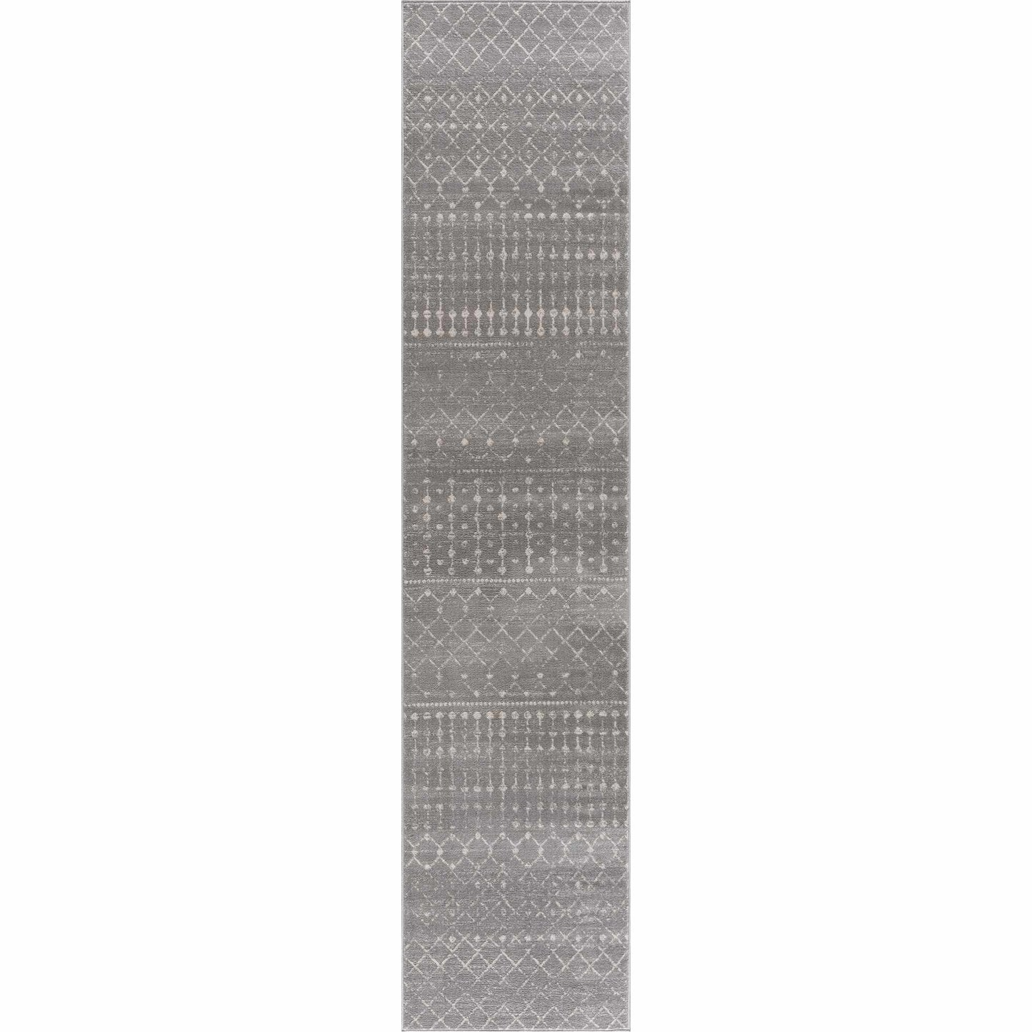Boutique Rugs Rugs 2'7" x 10' Runner Tigrican Light Gray 2334 Area Rug