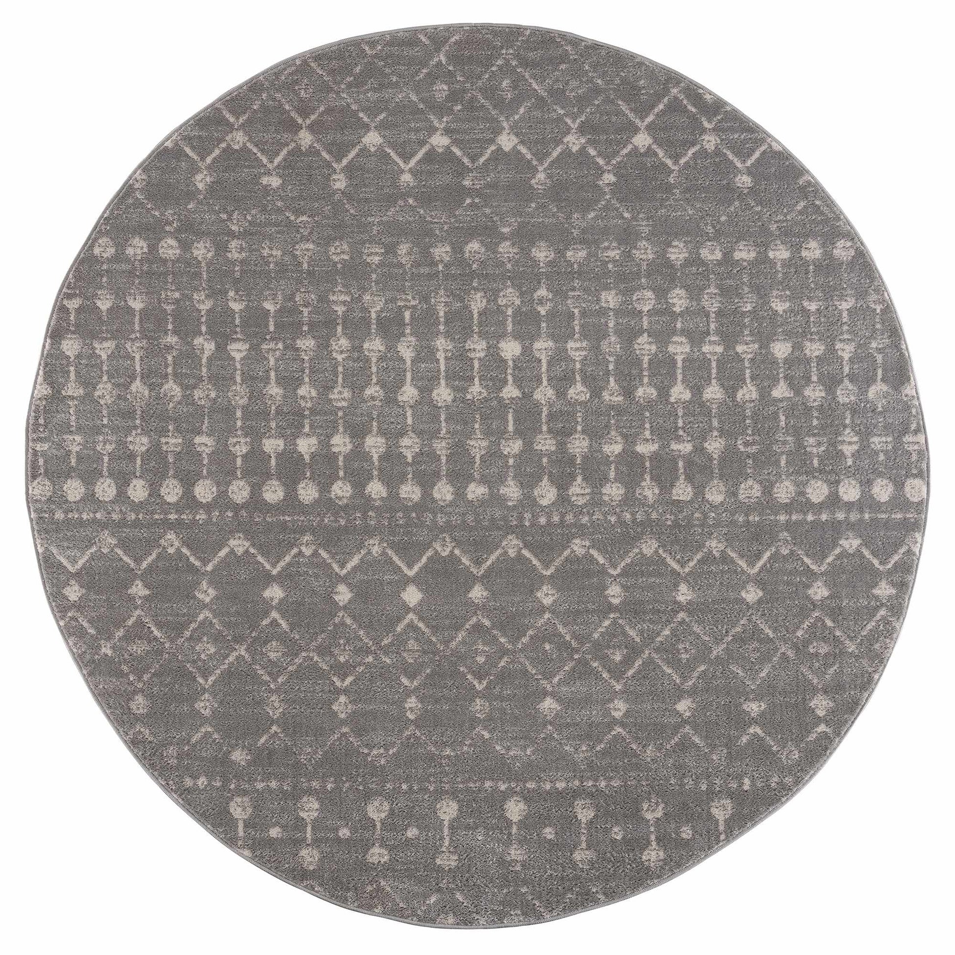 Boutique Rugs Rugs 7'10" Round Tigrican Light Gray 2334 Area Rug