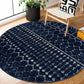 Boutique Rugs Rugs 5'3" Round Tigrican Navy 2335 Area Rug