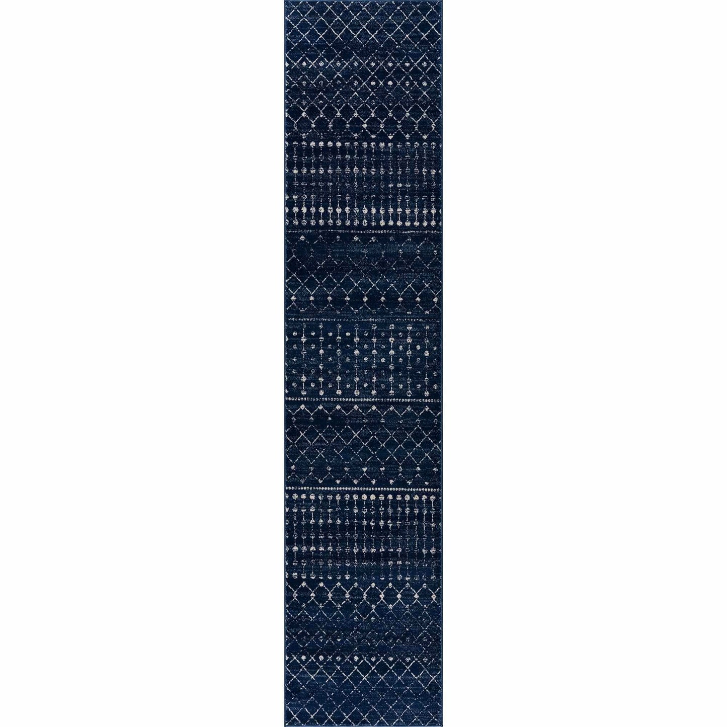 Boutique Rugs Rugs 2'7" x 10' Runner Tigrican Navy 2335 Area Rug