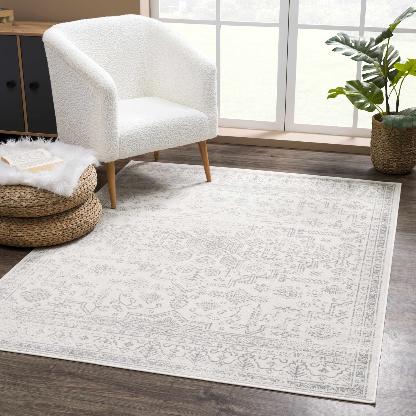 Boutique Rugs Rugs Tigried Ivory & Gray 2323 Area Rug