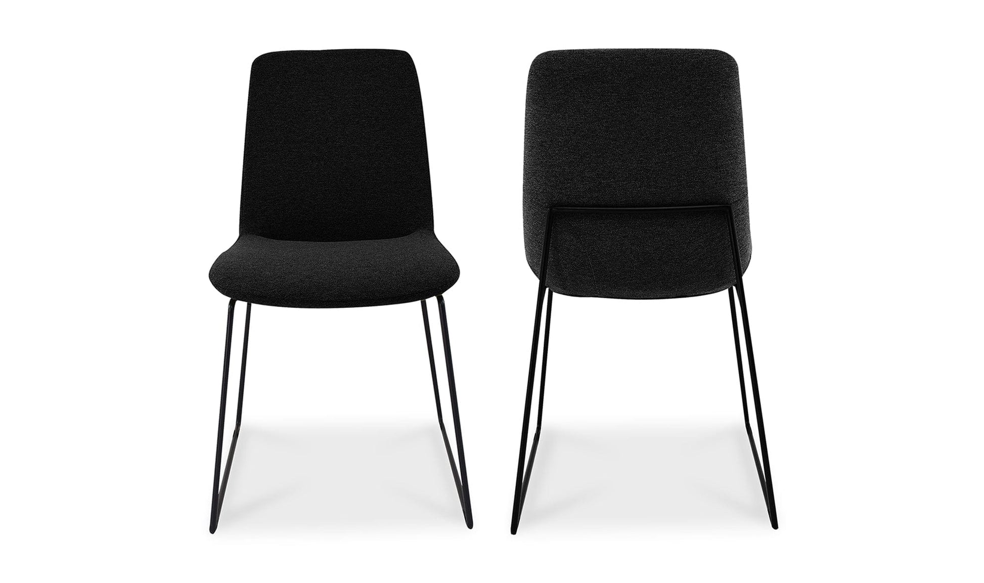 Moe's BLACK RUTH DINING CHAIR- SET OF TWO