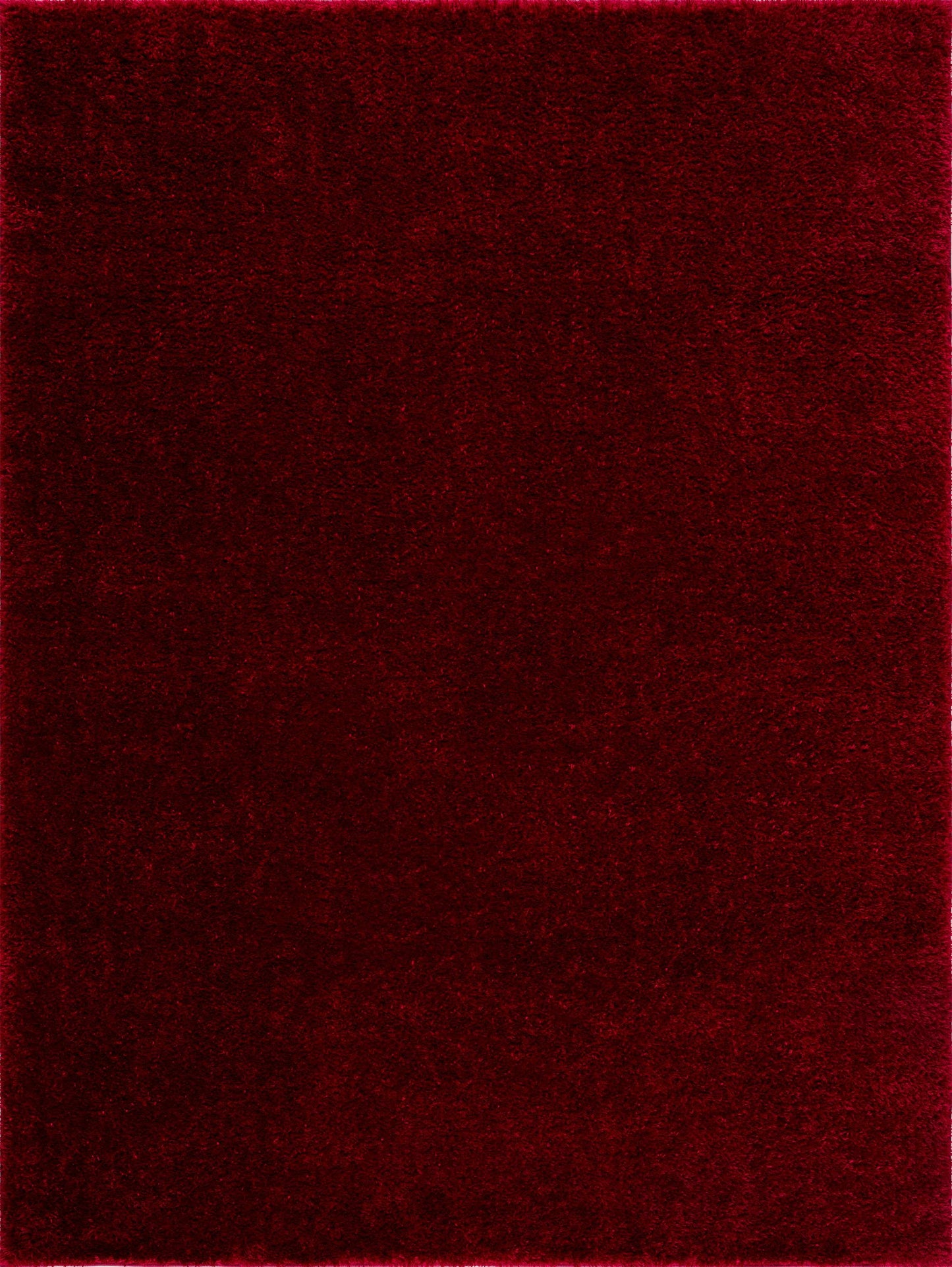 Heavenly Solid Red Plush Rug.