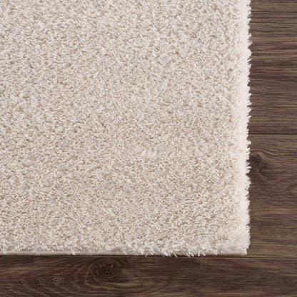 Velora Light Beige Wavy Abstract Modern Minimalist Polyester Machine Woven Area Rug