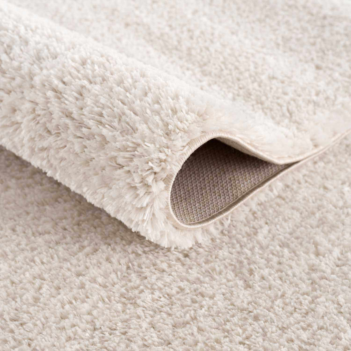 Velora Light Beige Wavy Abstract Modern Minimalist Polyester Machine Woven Area Rug