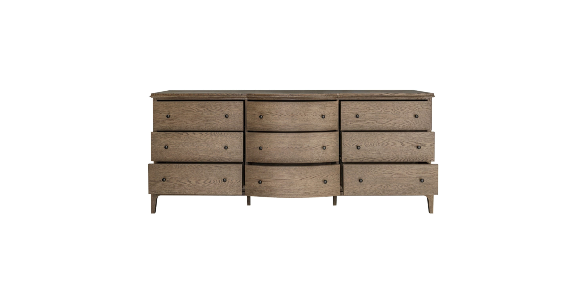 Sadie 9 Drawer Dresser Brown