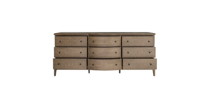 Sadie 9 Drawer Dresser Brown
