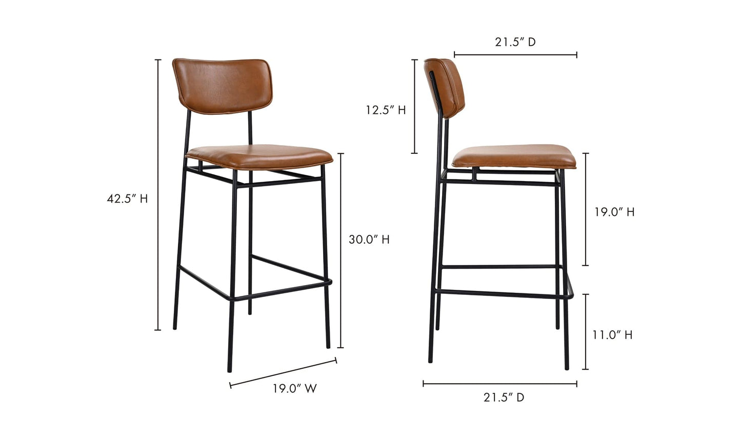 The Carpentry Shop Co. Sailor Bar Stool Brown Sailor Bar Stool Brown