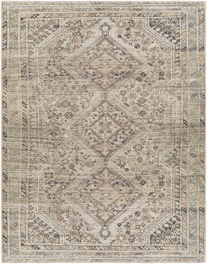 Barny Beige Flat Pile Washable Rug