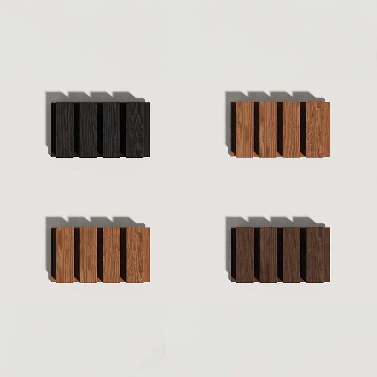 andor willow Sample Exterior Wood-Look Composite Slat Panel Samples Exterior Wood-Look Composite Slat Panel Samples