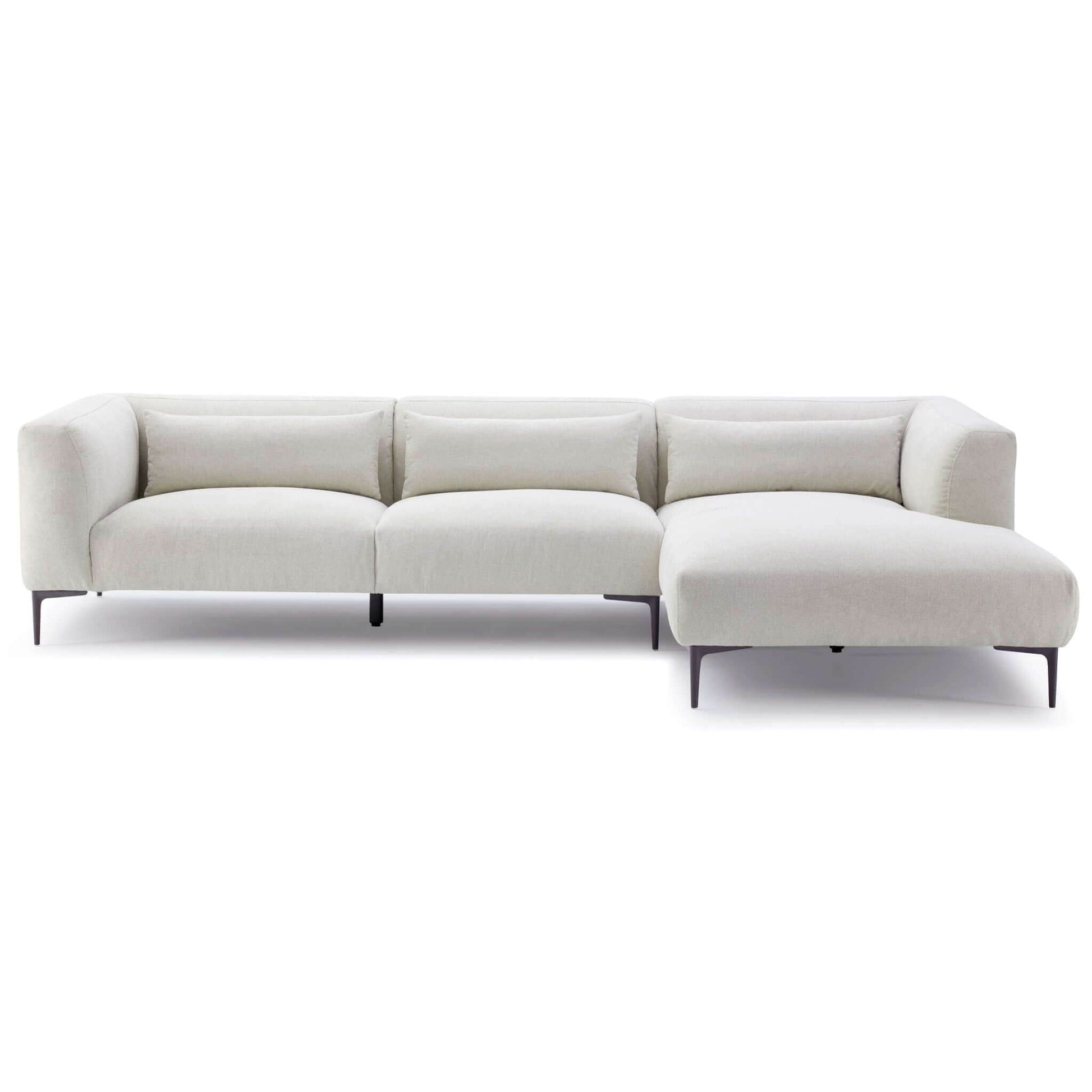 Ashcroft Furniture Co Sectional Sofas Right Sectional Laley L-Shaped Sectional in Cream