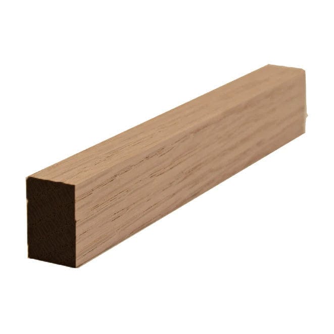 NewMouldings Shoe Molding Red Oak / 94 inches EWBS20 Square Baseboard Shoe and Door stop EWBS20 Square Baseboard Shoe and Door stop