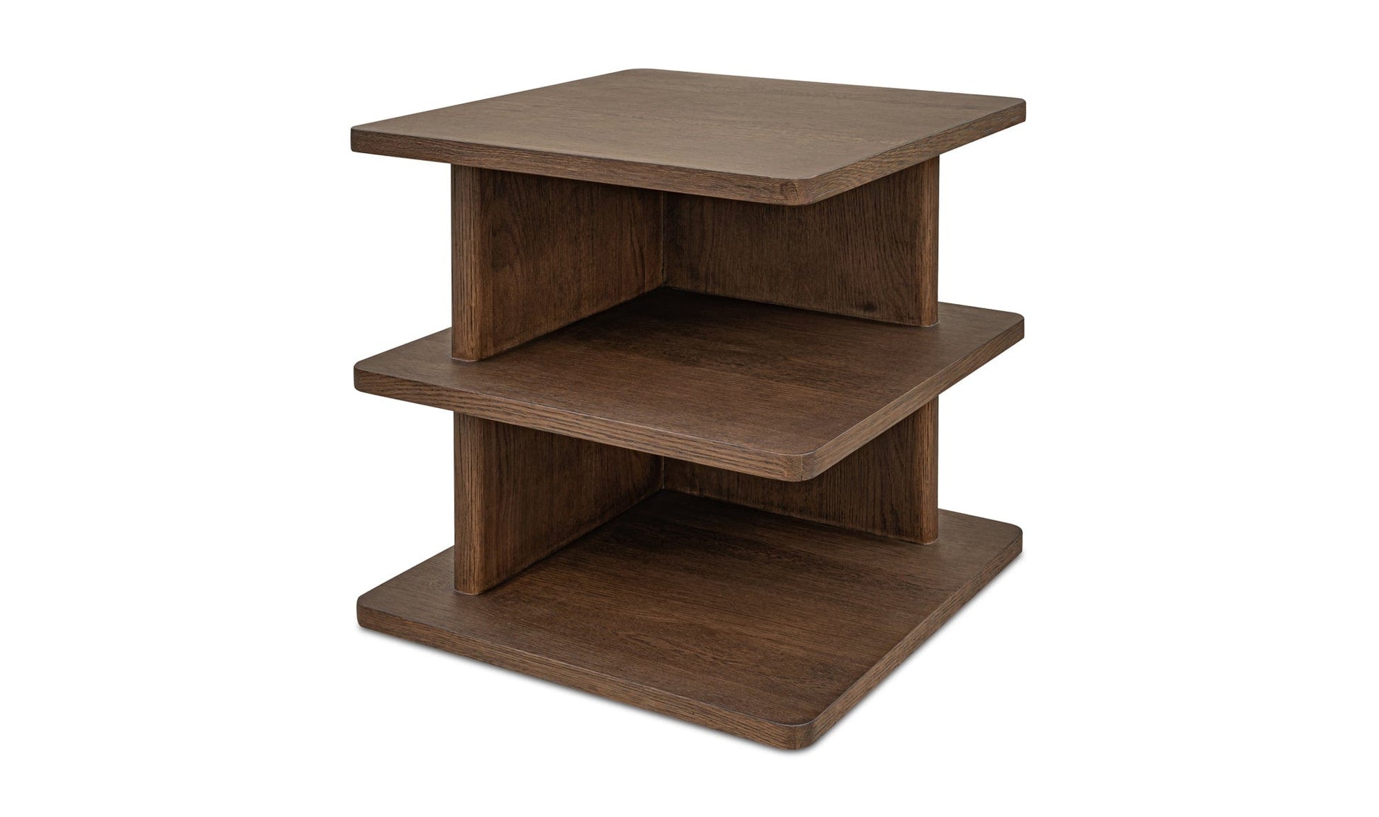 Moe's Home Collection Side Table Casey Side Table Dark Brown Casey Side Table Dark Brown
