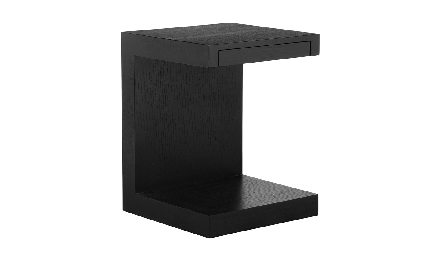 Moe's Home Collection Side Table ZIO SIDETABLE BLACK OAK ZIO SIDETABLE BLACK OAK