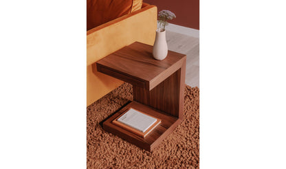 Moe's Home Collection Side Table ZIO SIDETABLE WALNUT ZIO SIDETABLE WALNUT