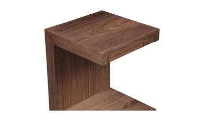 Moe's Home Collection Side Table ZIO SIDETABLE WALNUT ZIO SIDETABLE WALNUT