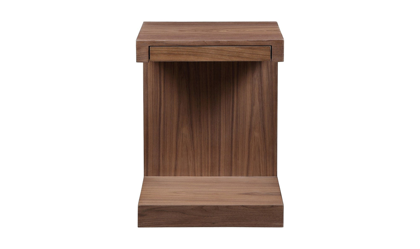 Moe's Home Collection Side Table ZIO SIDETABLE WALNUT ZIO SIDETABLE WALNUT