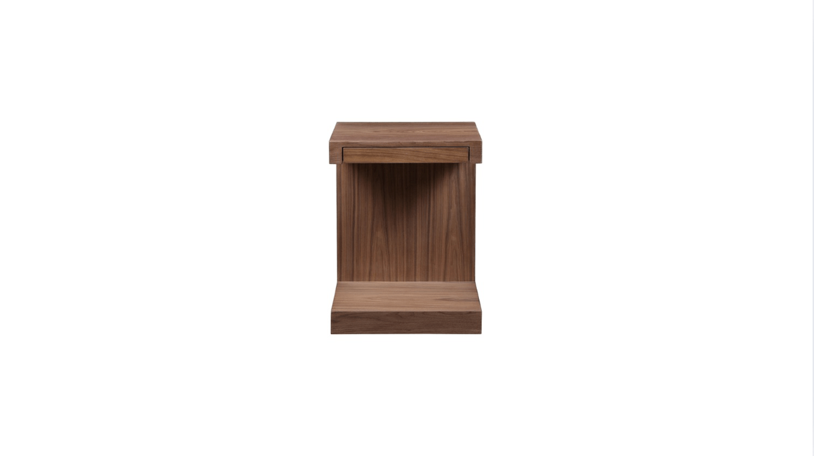Moe's Home Collection Side Table ZIO SIDETABLE WALNUT ZIO SIDETABLE WALNUT
