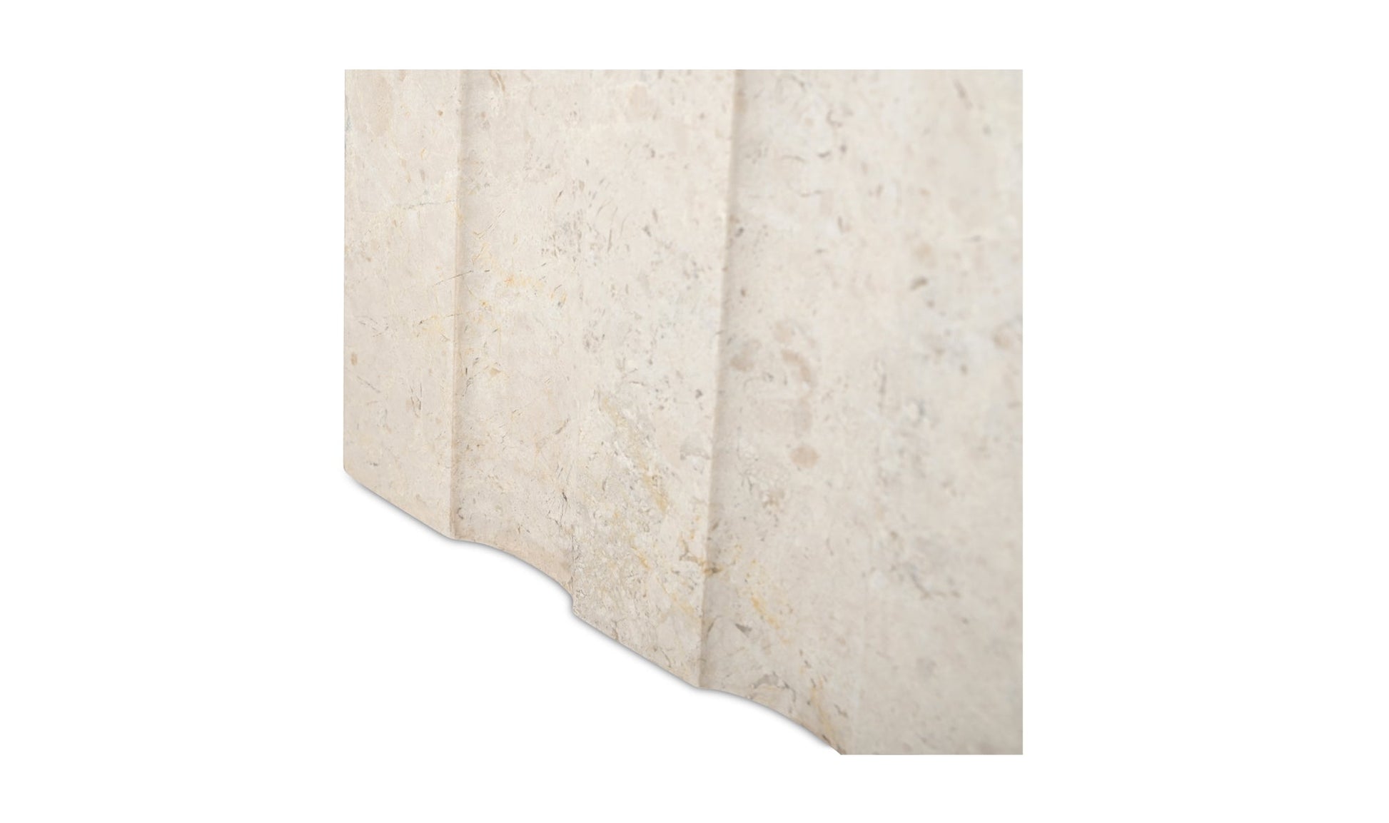 Moe's Home Collection Side Tables Forum Side Table Cream Marble Forum Side Table Cream Marble