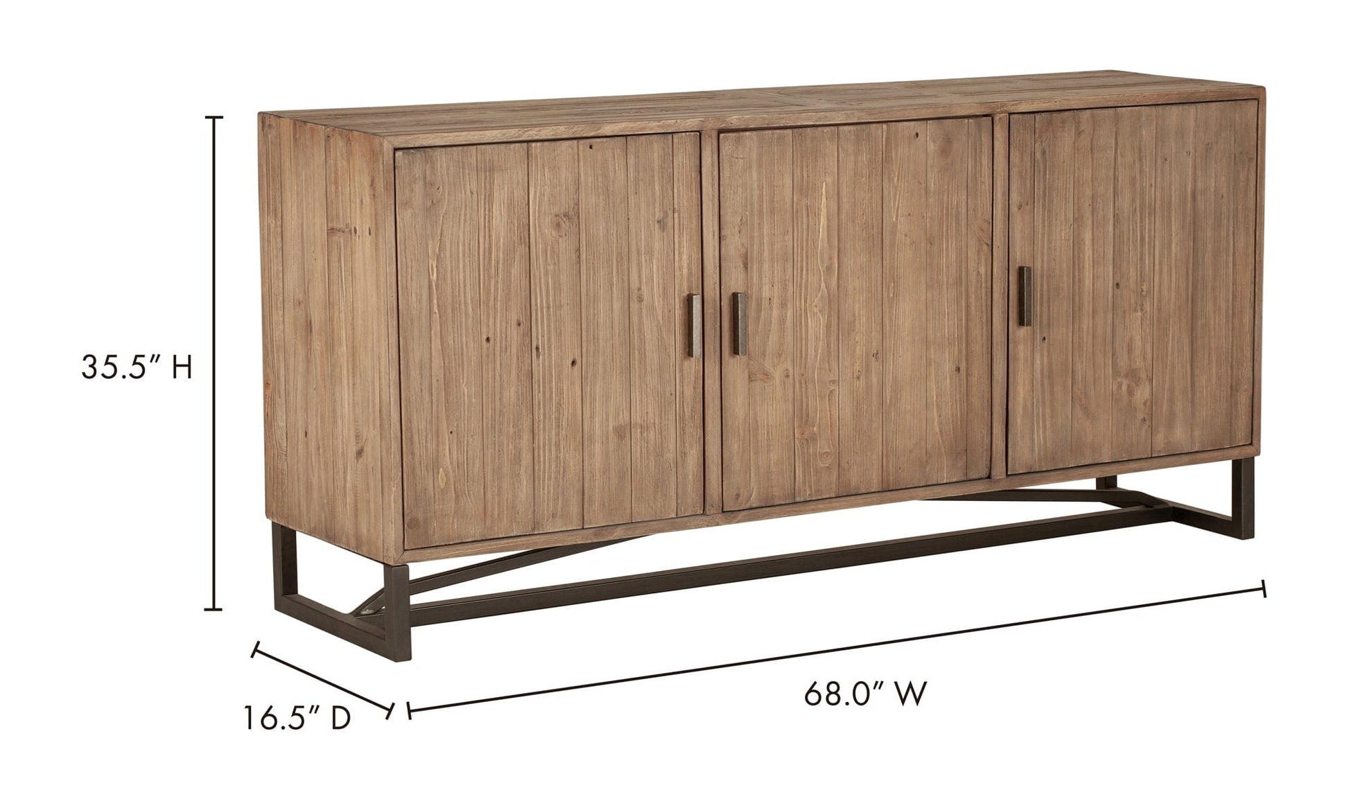 The Carpentry Shop Co. Sierra Sideboard Natural Sierra Sideboard Natural