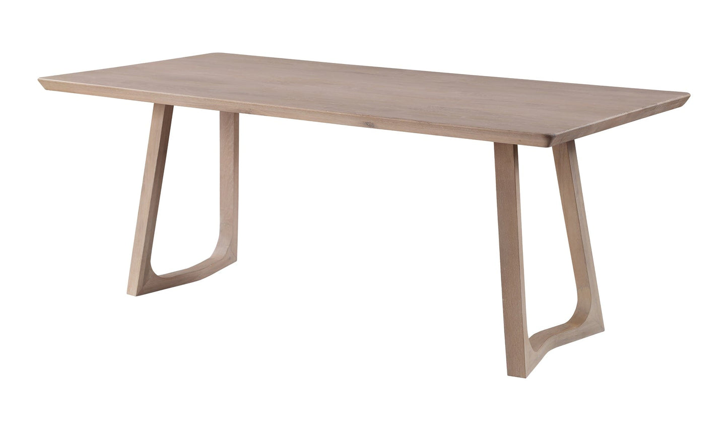 Moe's White Wash Oak SILAS DINING TABLE