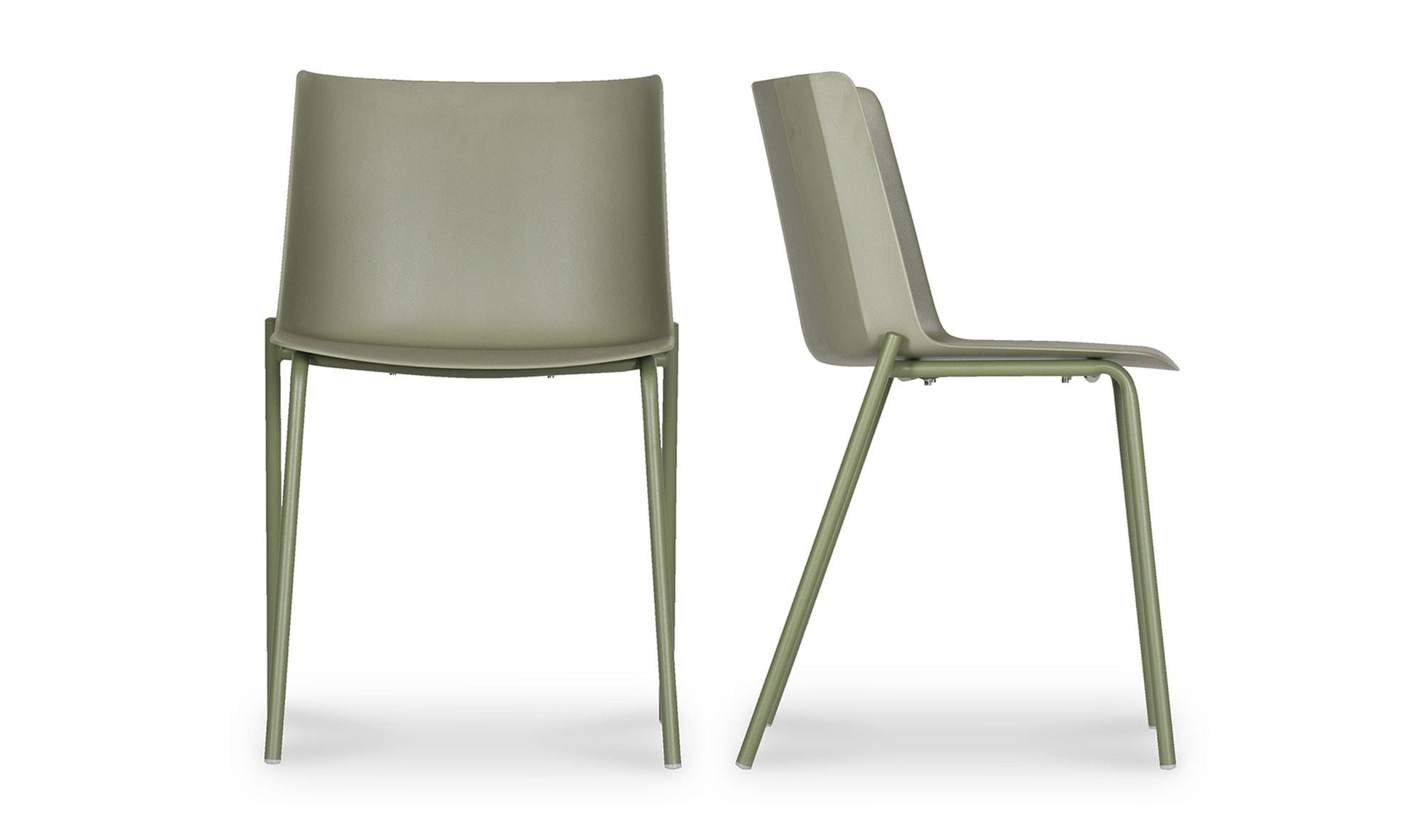 Moe's SAGE GREEN SILLA OUTDOOR DINING CHAIR- SET OF TWO