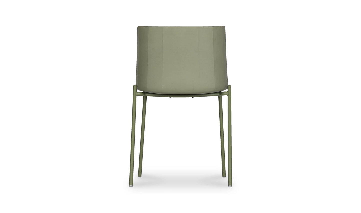 Moe's SILLA OUTDOOR DINING CHAIR- SET OF TWO (BLACK)